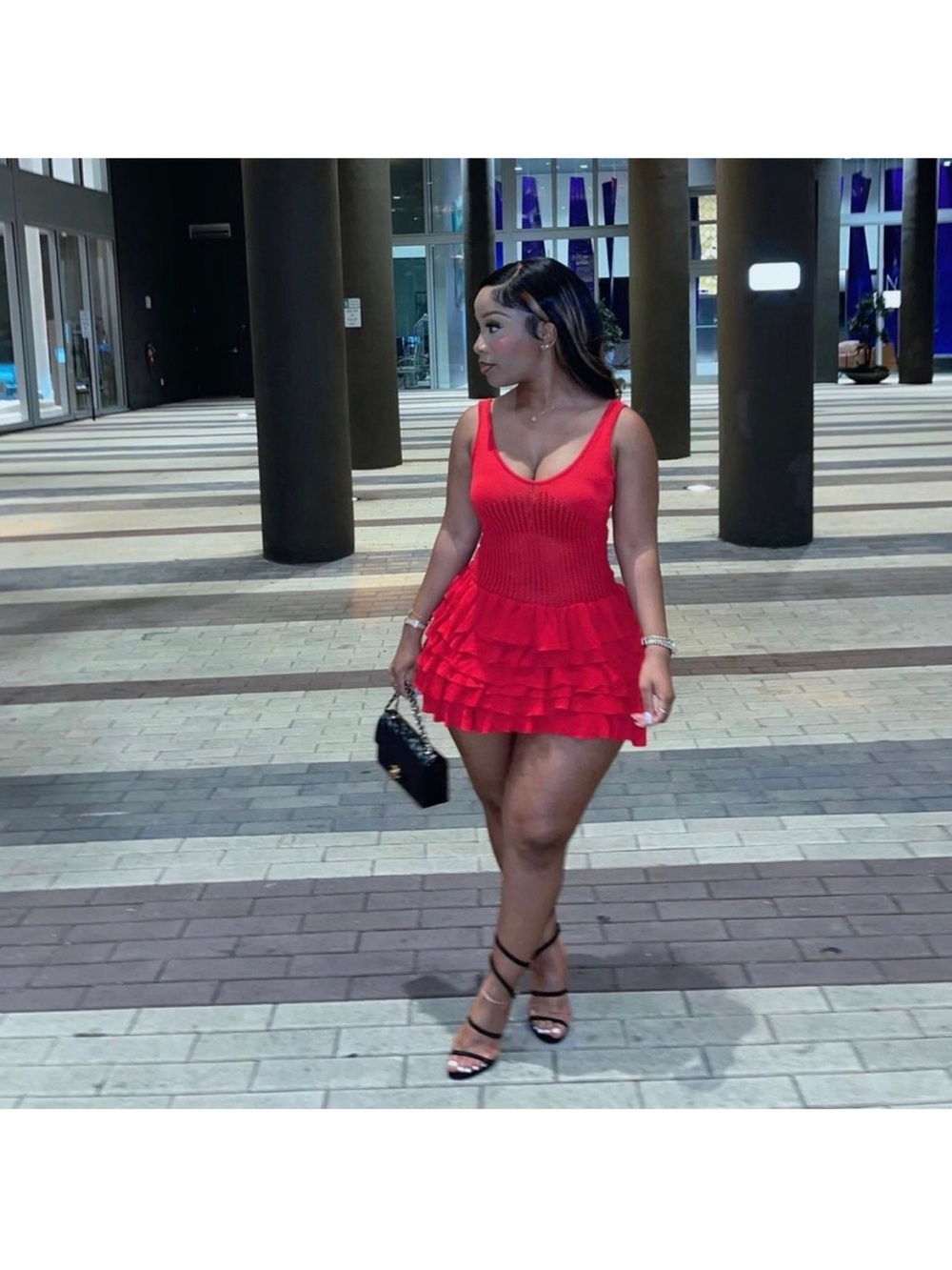 Hera Collection Crochet Ruffle Dress - Picture 3 of 14